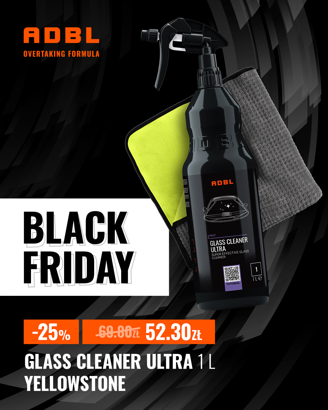 Zestaw ADBL Glass Cleaner 1L